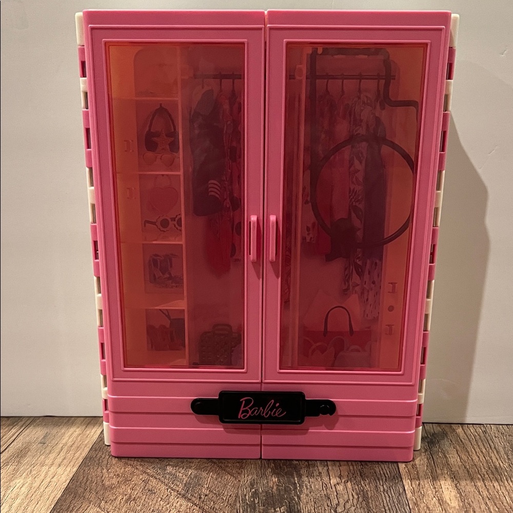 Barbie Pink and Orange Closet Organizer